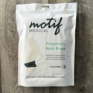 NWT Motif White Pregnancy Back Brace - Large